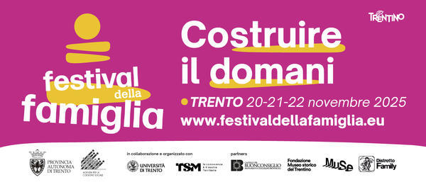 Immagine decorativa per il contenuto Il Festival della Famiglia di Trento si rinnova: focus su “Costruire il domani”