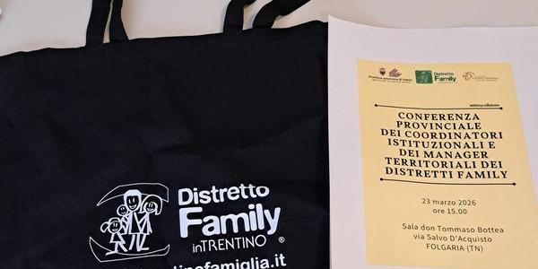 Immagine decorativa per il contenuto A Folgaria la conferenza dei coordinatori e dei manager territoriali dei Distretti famiglia