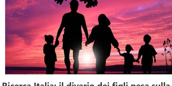 Immagine decorativa per il contenuto Ricerca Italia: il divario dei figli pesa sulle famiglie numerose