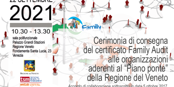 Immagine decorativa per il contenuto Il Veneto abbraccia la certificazione Family Audit: 34 aziende certificate