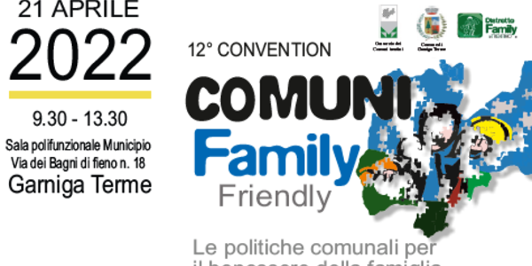 Immagine decorativa per il contenuto I Comuni “amici della famiglia”: in arrivo la convention a Garniga Terme