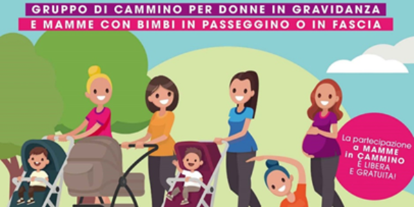 Immagine decorativa per il contenuto "Mamme in cammino" nel comune family di Bruino