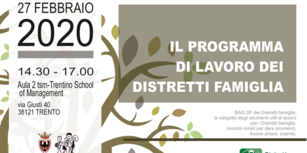 Immagine decorativa per il contenuto Il programma di lavoro dei Distretti famiglia. Evento annullato