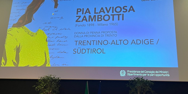 Immagine decorativa per il contenuto Il video clip su Pia Laviosa Zambotti: bando nazionale "L'Italia delle donne"