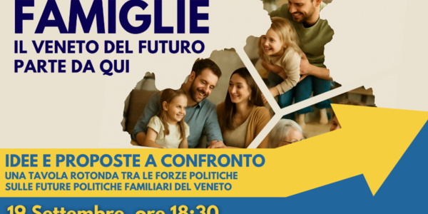 Immagine decorativa per il contenuto Veneto: il Forum delle associazioni familiari rilancia la centralità della famiglia