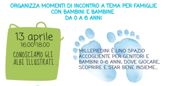 Immagine decorativa per il contenuto  Millepiedini – Momenti di incontro per famiglie con bambini da 0 a 6 anni 