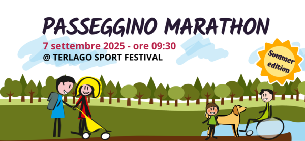 Immagine decorativa per il contenuto E' in arrivo la Passeggino marathon. Sono aperte da oggi le iscrizioni!