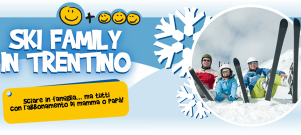 Immagine decorativa per il contenuto Ski family: i figli sciano gratis con lo skipass di mamma o papà