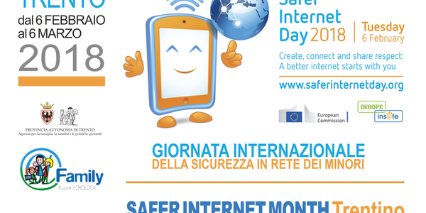 Immagine decorativa per il contenuto Safer Internet Month Trentino 2018